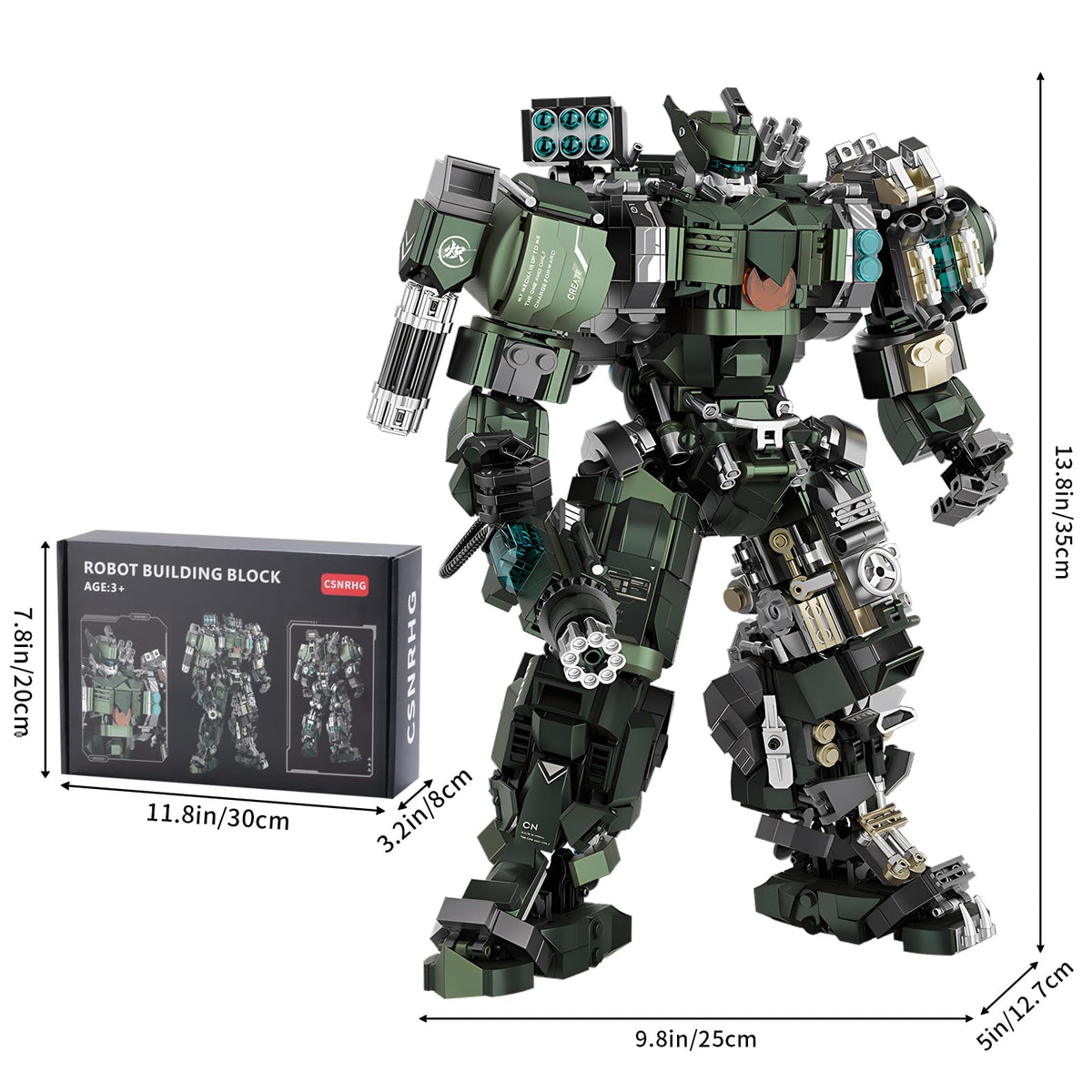 Mech Robot Model Building Blocks Toy Set 1403 Pieces N9550