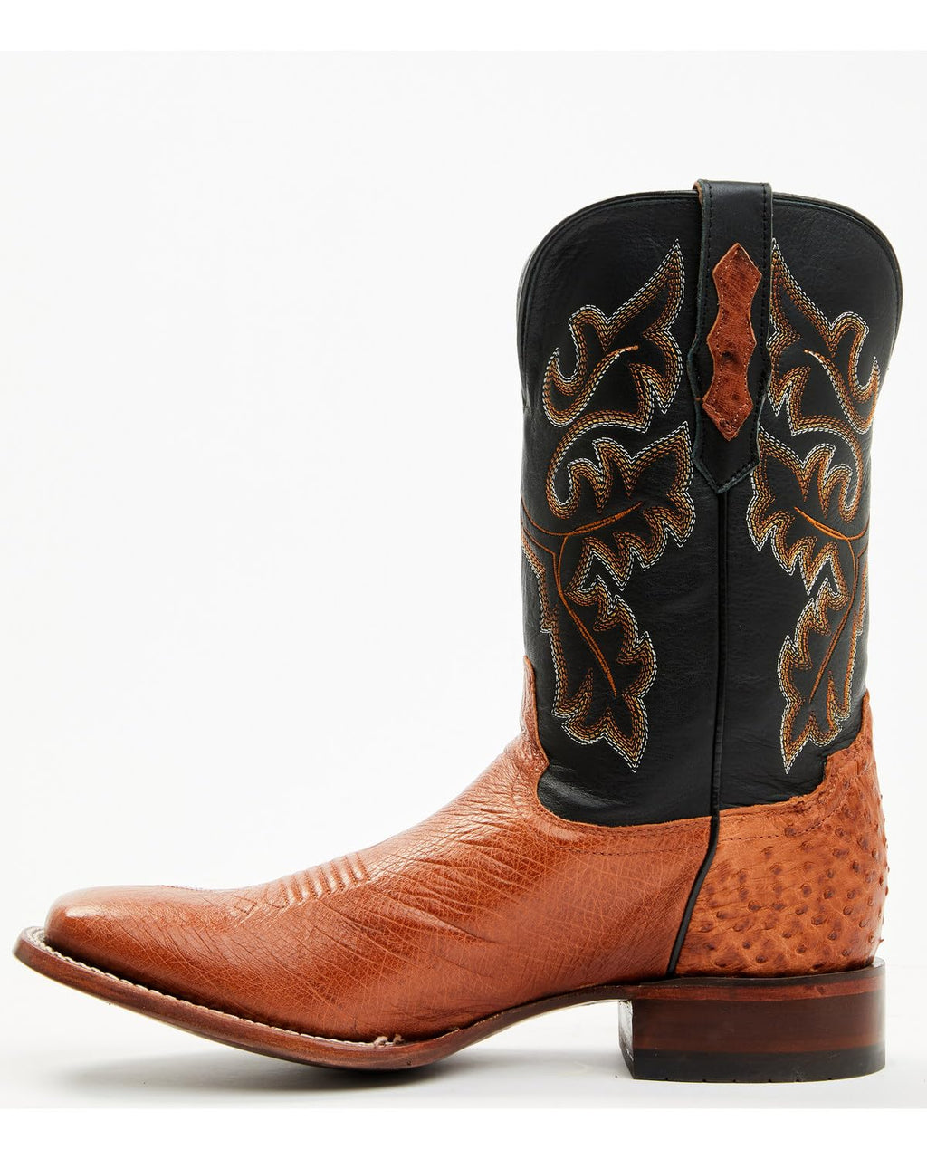 Ostrich Western Boot Broad Square Toe Z7832