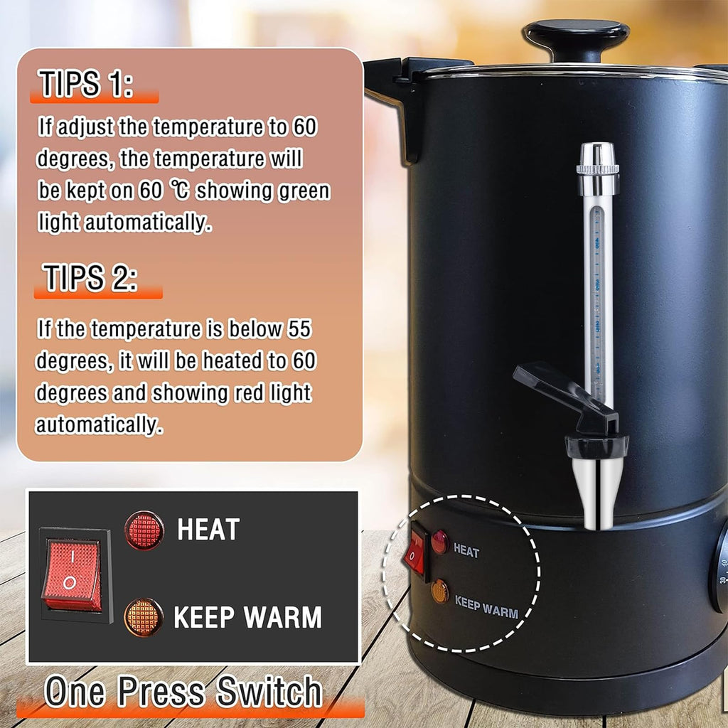 50-Cup Stainless Steel Commercial Coffee Urn O9295