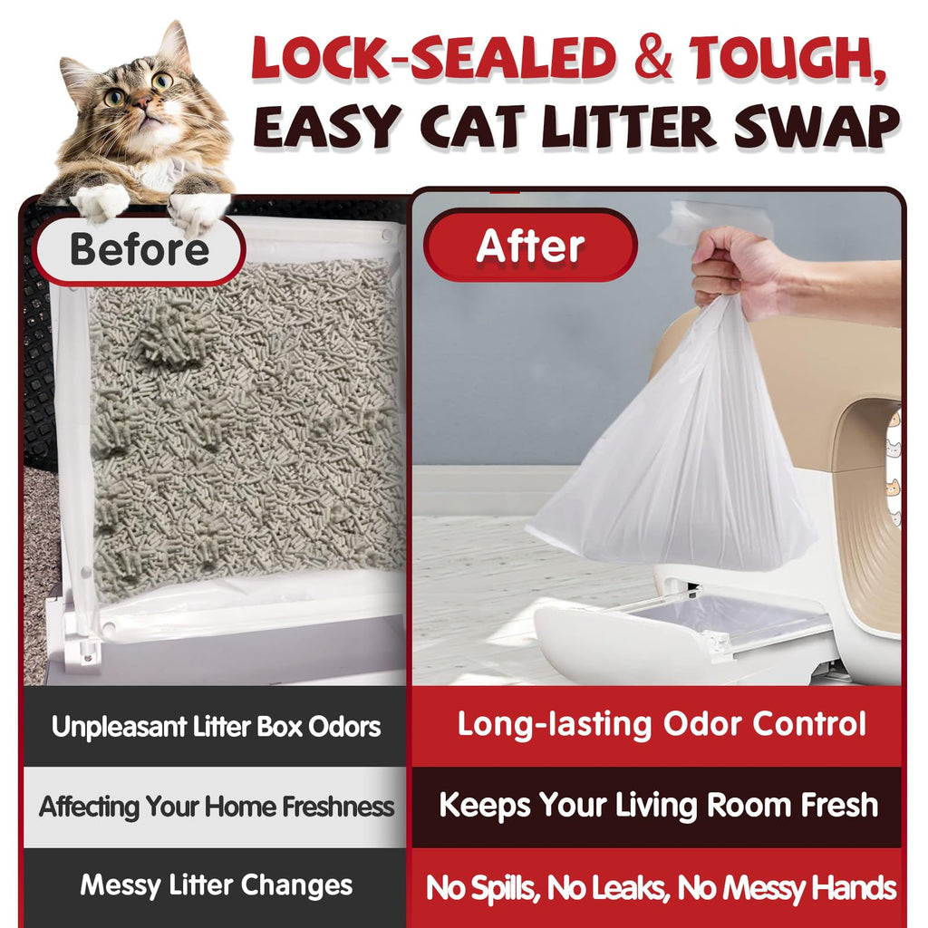 120 Pcs Self-Sealing Drawer Cat Litter Bags M88541