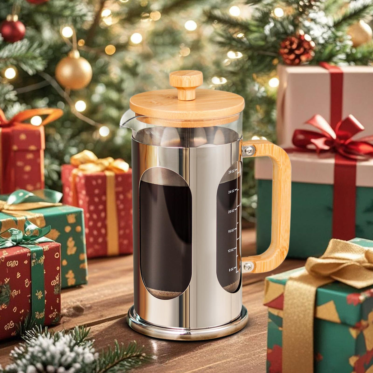 34 oz Borosilicate Glass French Press Coffee Maker N15235