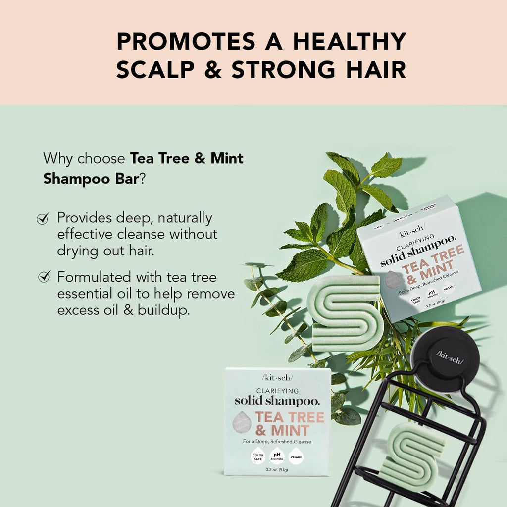 Tea Tree Shampoo + Coconut Oil Conditioner and Shower Filter Bundle Q8277