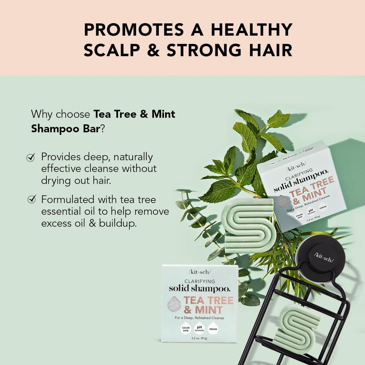 Tea Tree Shampoo + Coconut Oil Conditioner and Shower Filter Bundle Q8277