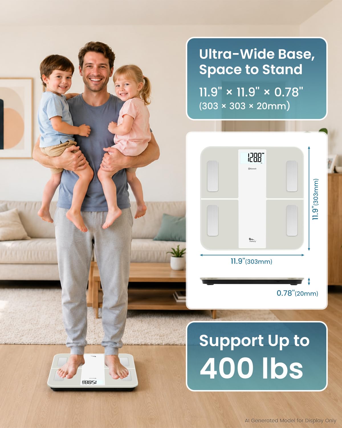 USB Rechargeable Digital Bathroom Scale G69383