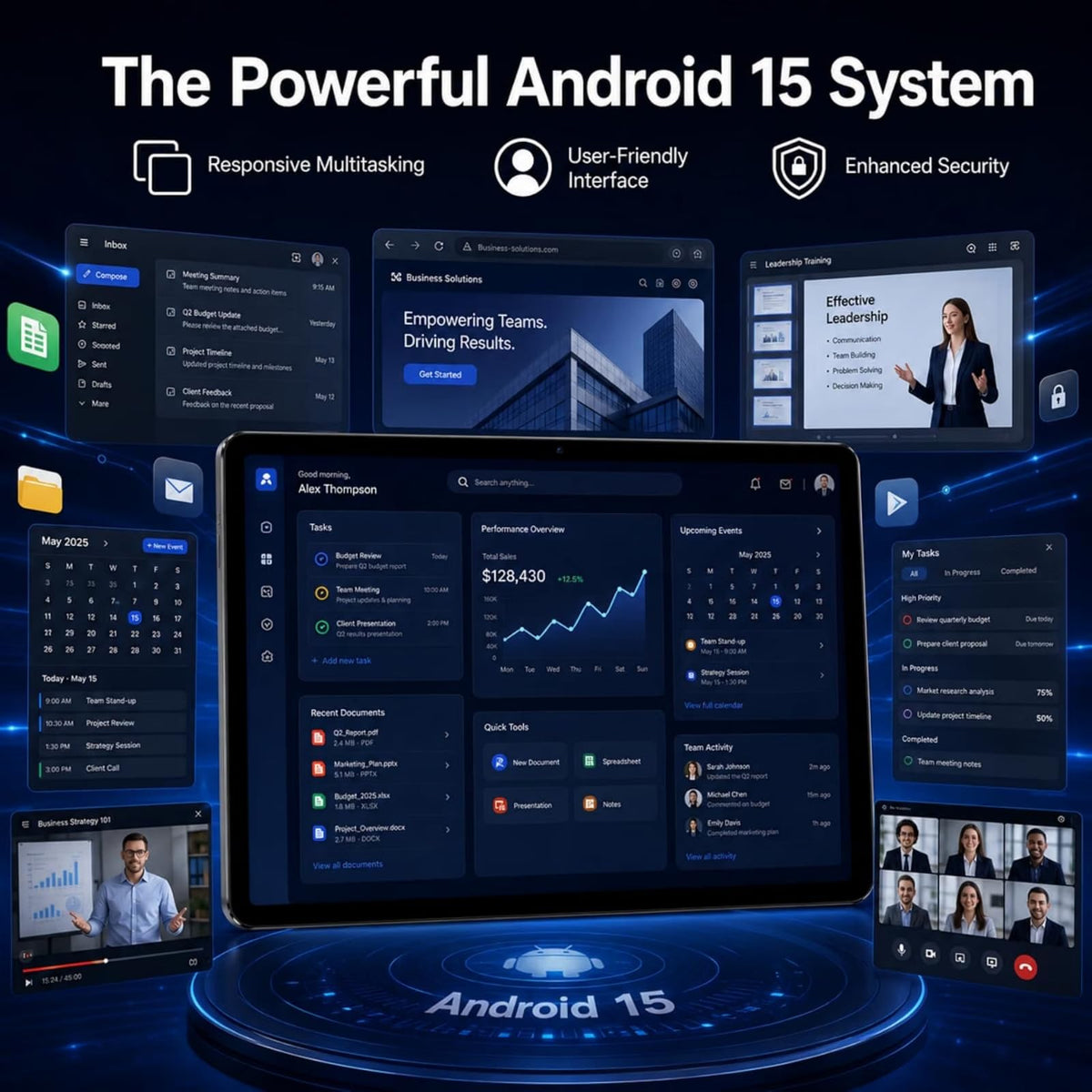 Android 15 Tablet 10.1 in 12GB RAM 64GB ROM B905