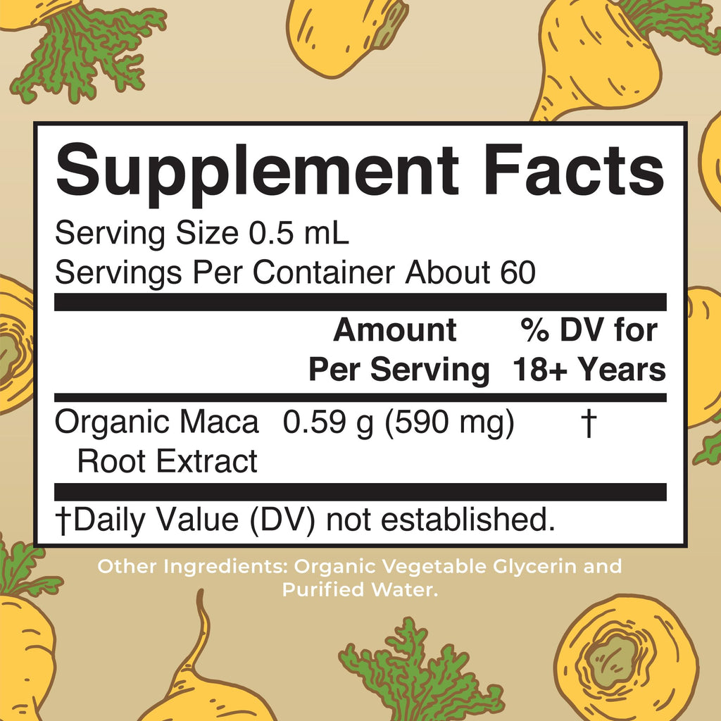 USDA Organic Maca Root Liquid Drops P322598