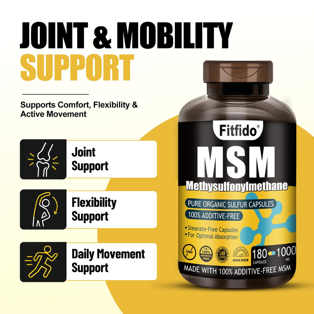 MSM Capsules 1000mg 180 Count A2079