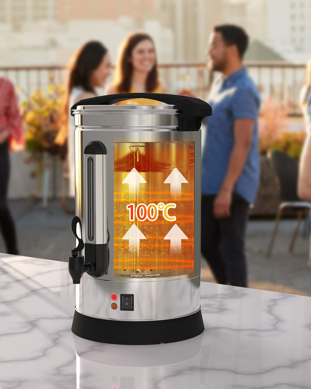 120 Cup Stainless Steel Electric Coffee Urn J202