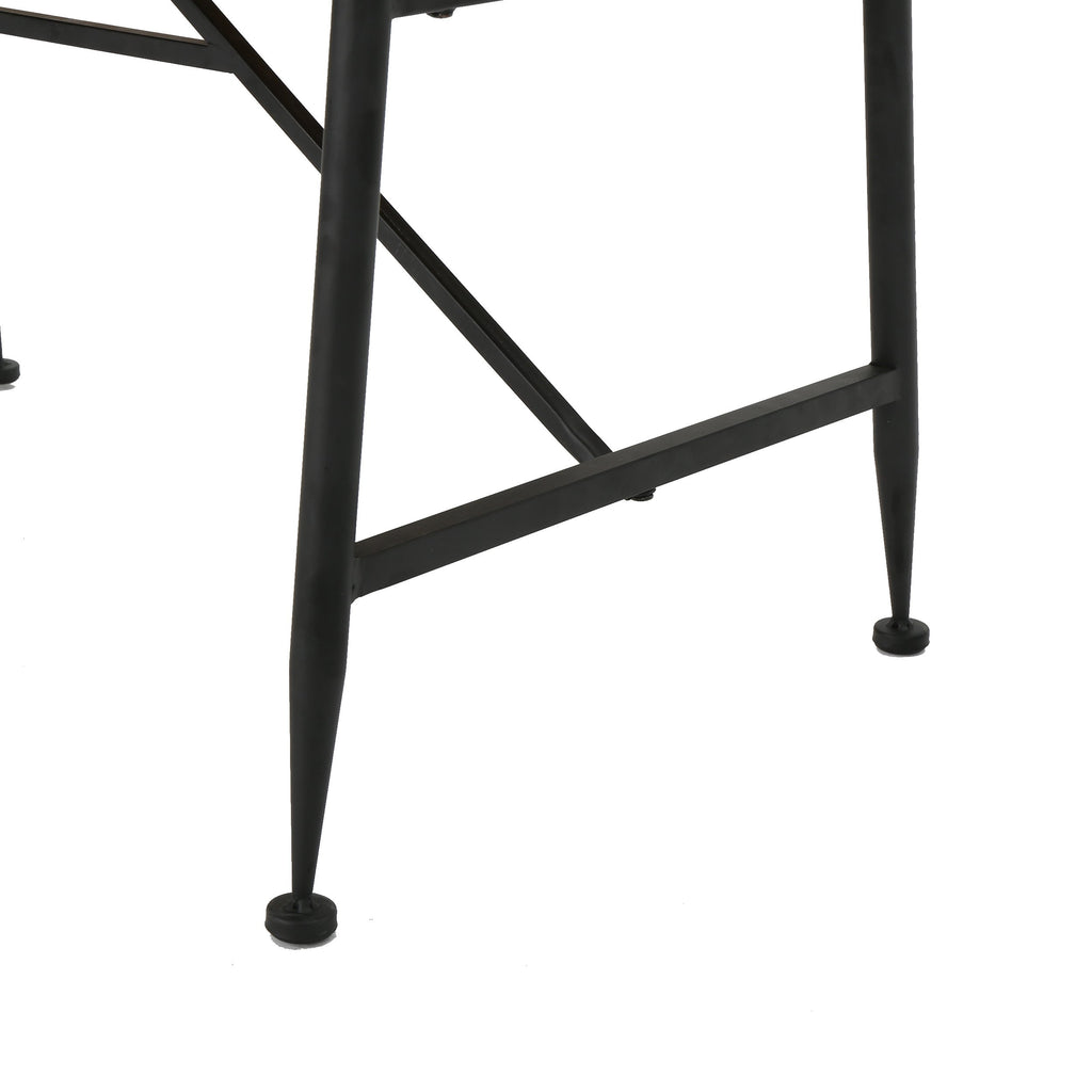 Acacia Wood Coffee Table with Iron Accents O12998