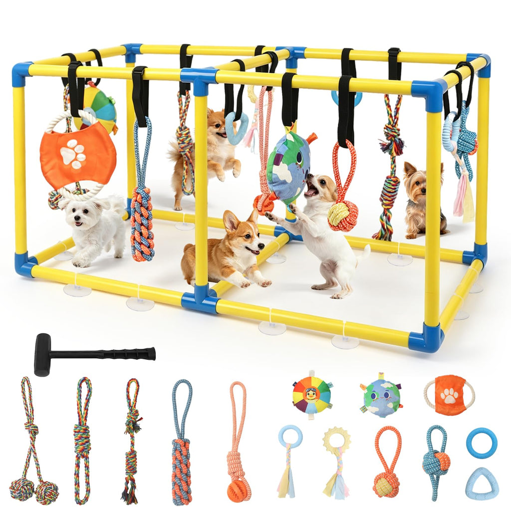 Puppy Play Gym with 14 Hanging Toys A42447