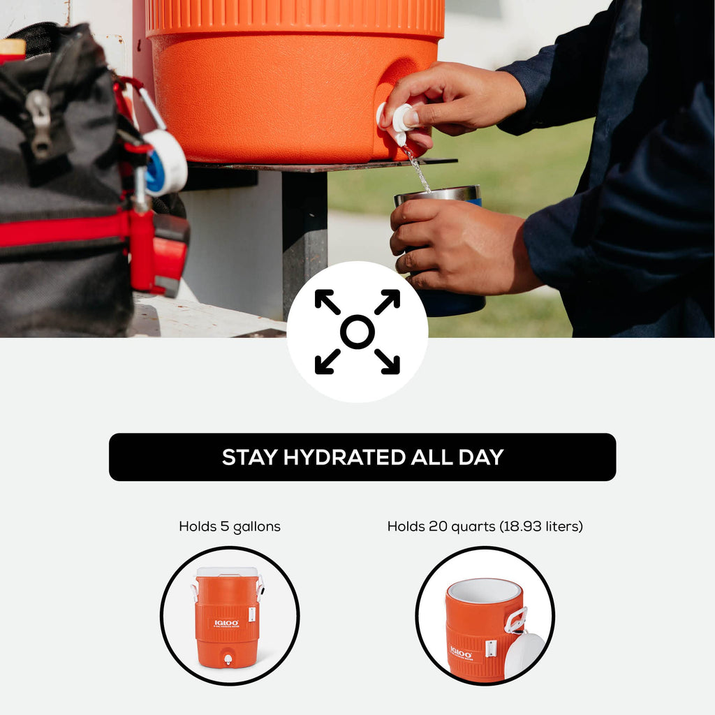 5 Gallon Insulated Portable Beverage Dispenser Q324293