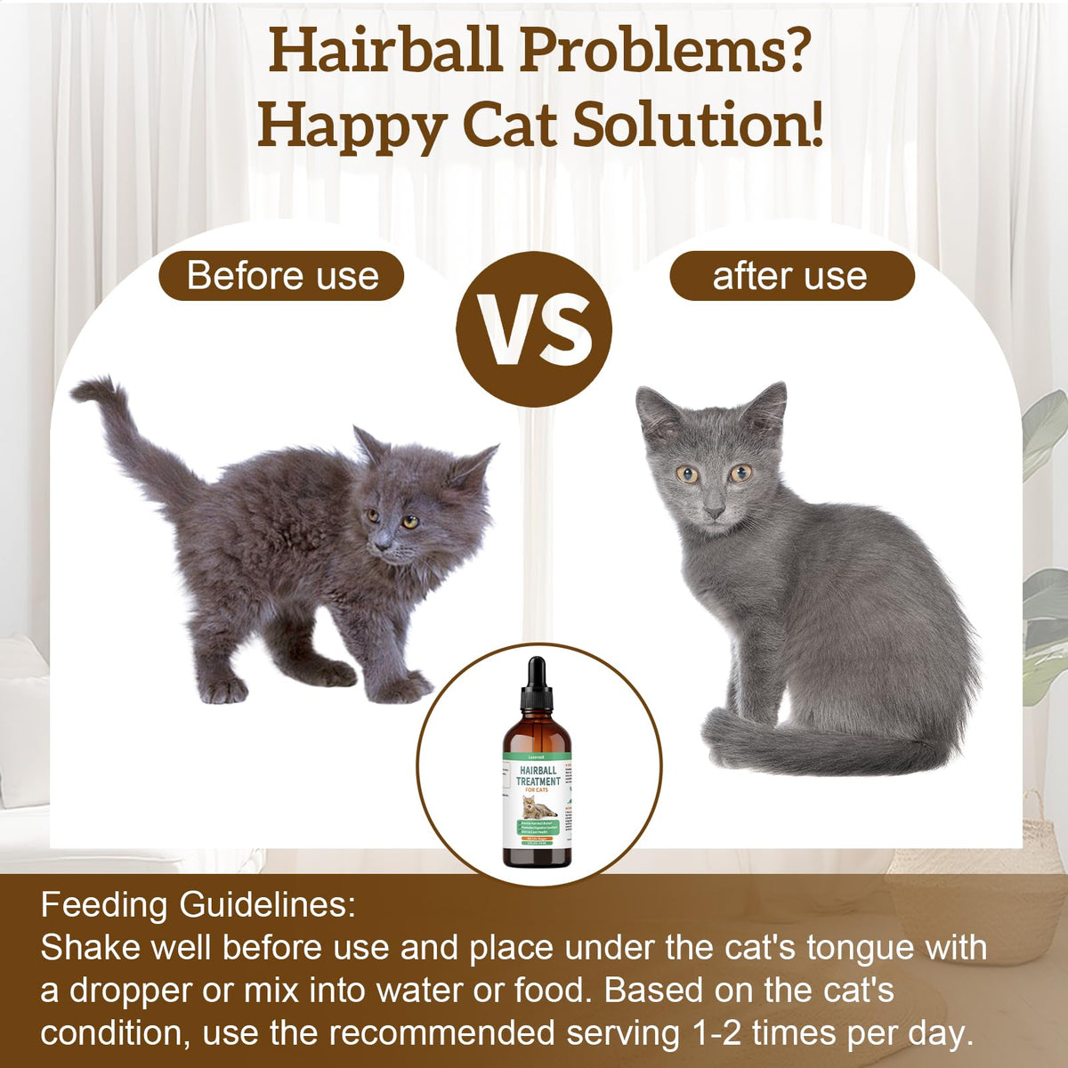 Cat Hairball Remedy with Natural Ingredients & Vitamins P197638