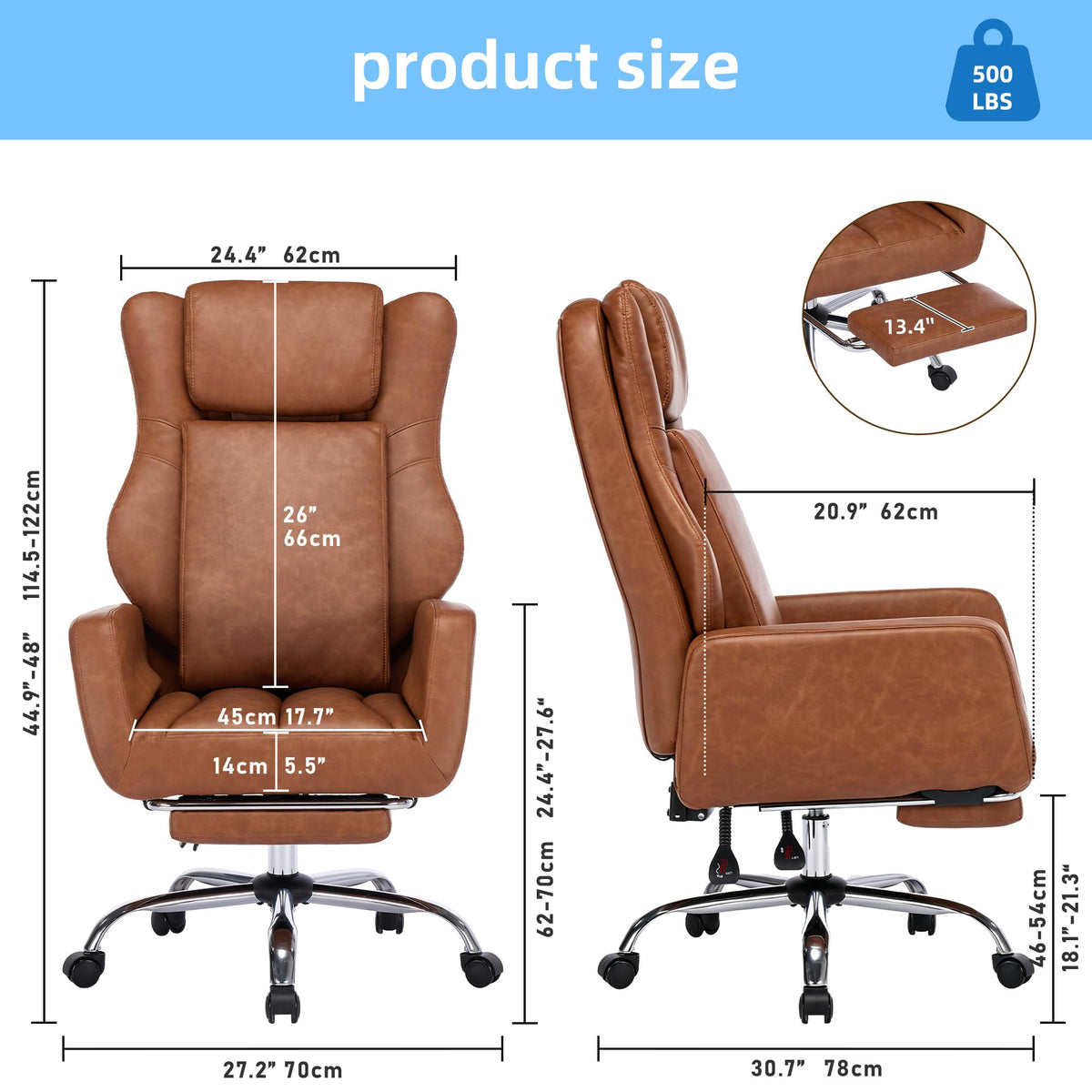 3D Kneading Massage Office Chair P3394