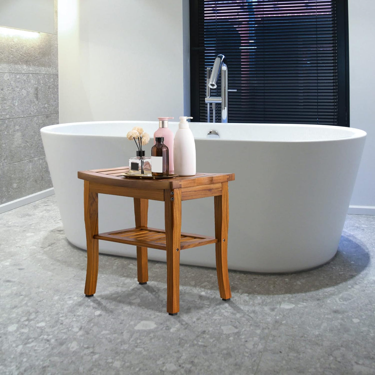 Teak Shower Bench Q494