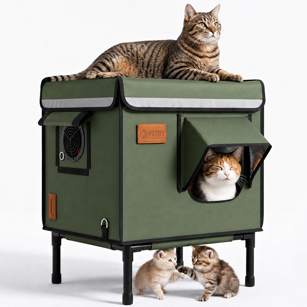 Waterproof Insulated Outdoor Cat House Y793
