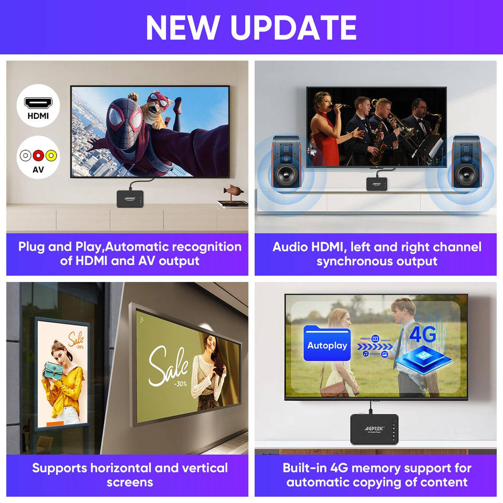 4K HDMI TV Media Player W866870
