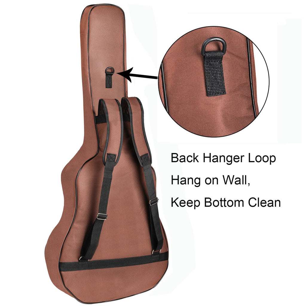 40 41 42 Inches 6 Pockets Waterproof Oxford Cloth Guitar Bag T111476