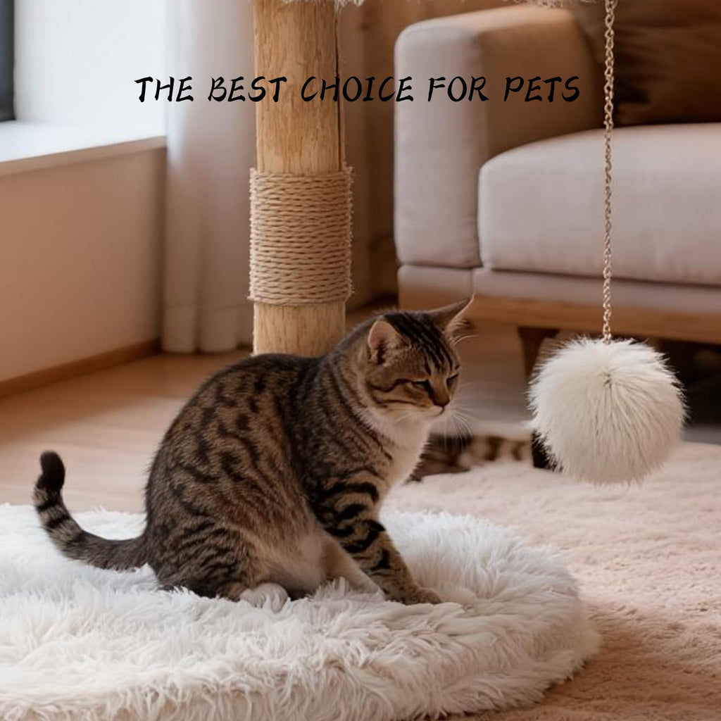 Modern Cat Tree Tower with Sisal Scratching Post Z89353