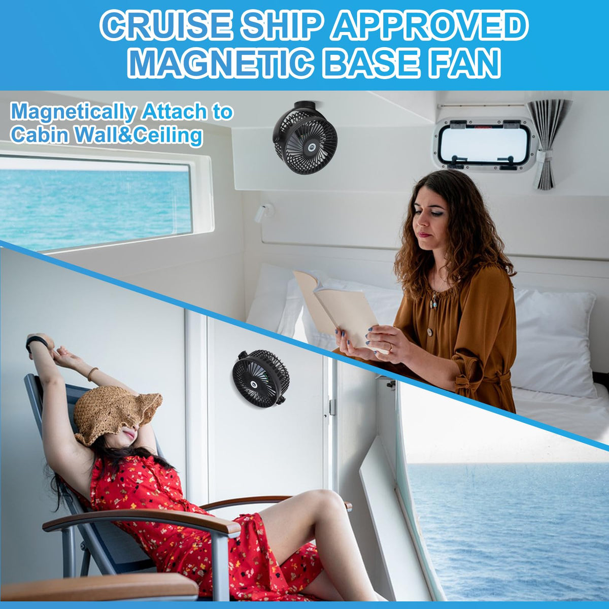 Magnetic Cruise Fan with 8000mAh Rechargeable Battery Q37330
