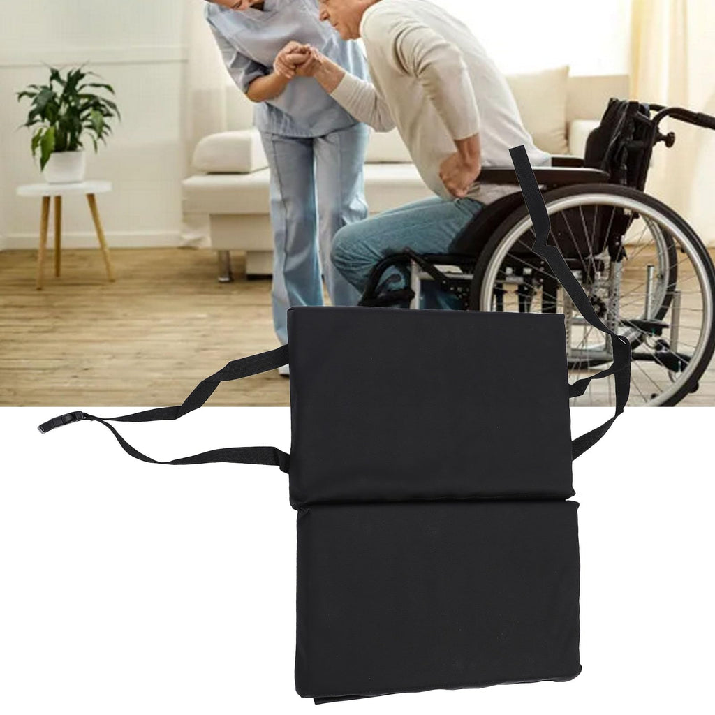 Padded Wheelchair Foot Rest Extender, 16 x 20 x 1in Black L9641