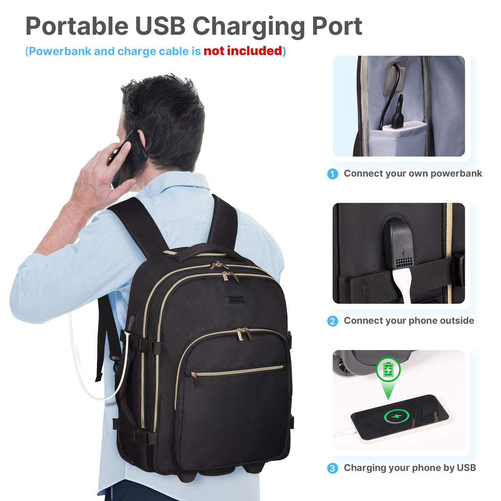 Rolling Backpack with Wheels R140720