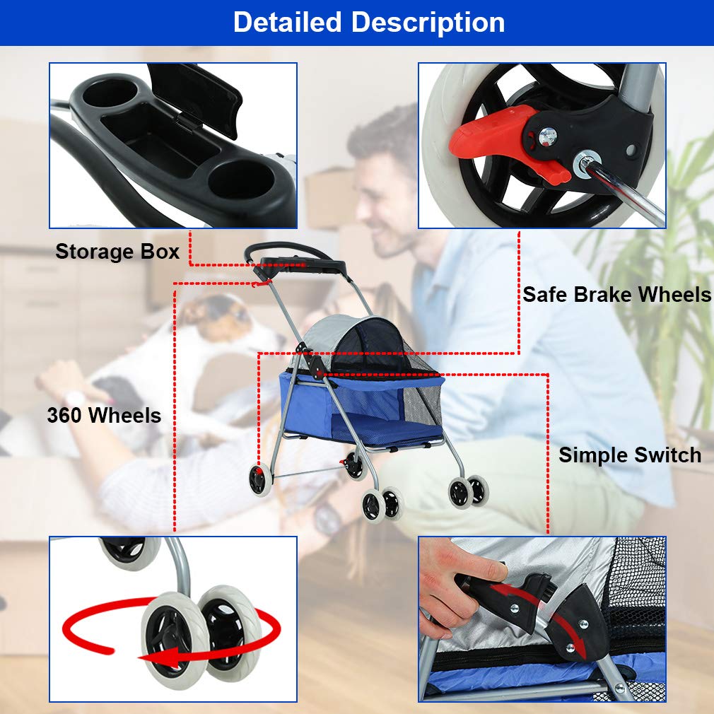 Foldable Pet Stroller O973301