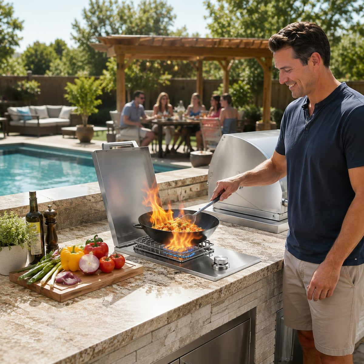 Built-in Single Side Burner R480