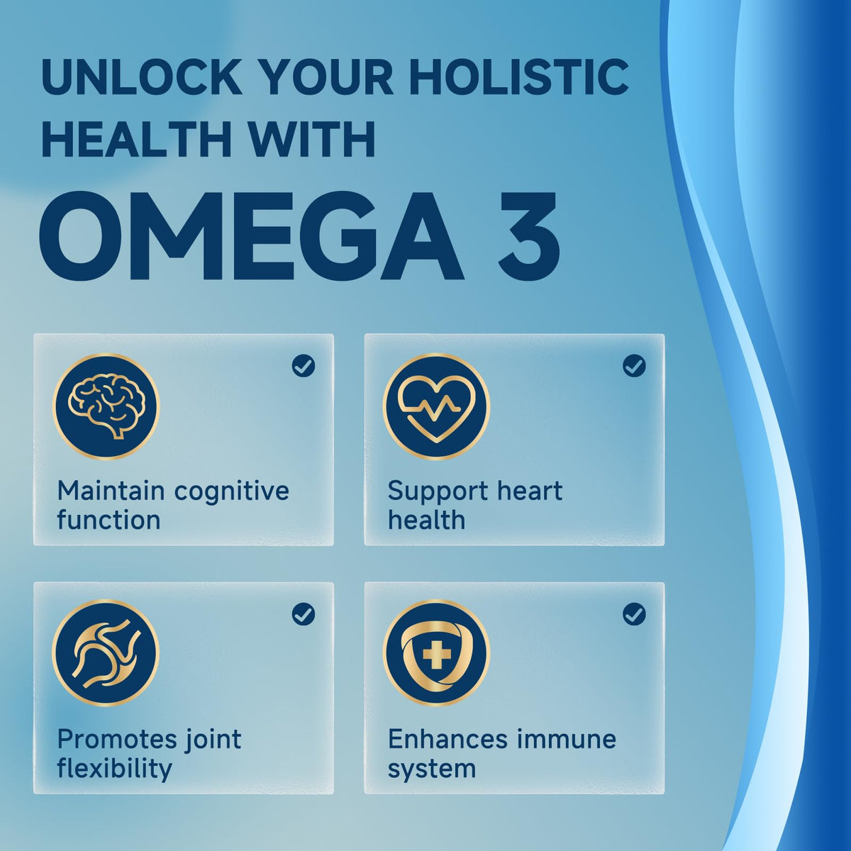 Omega-3 Fish Oil 2000mg 120 Softgels E37134