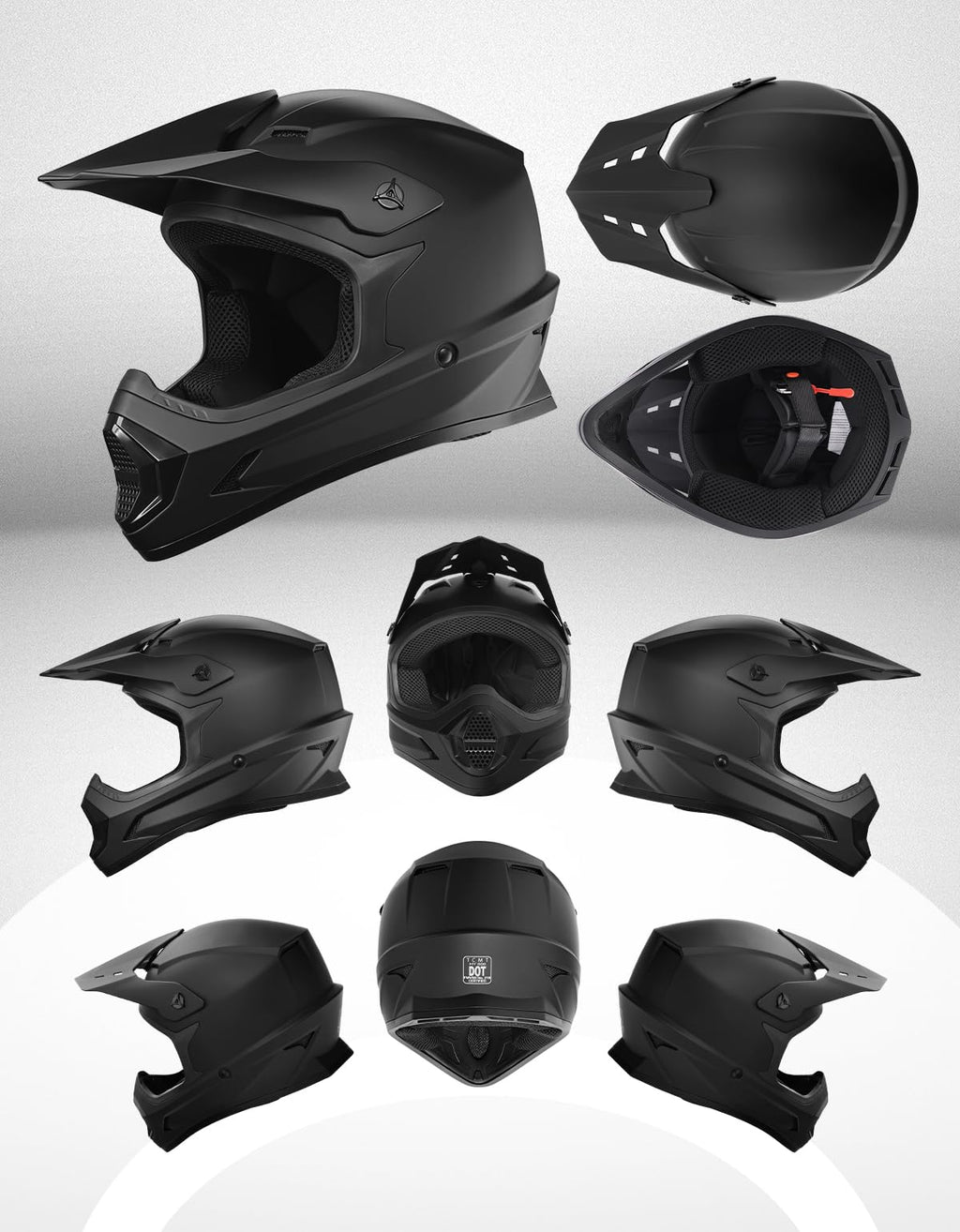 Kids DOT Approved Full Face Motocross Helmet J7427