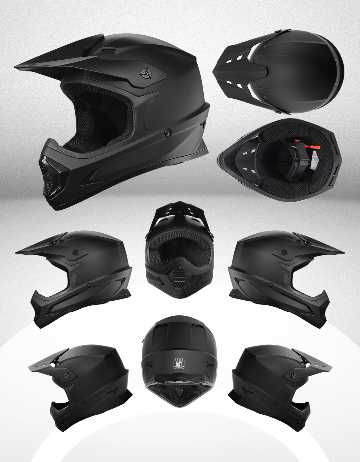 Kids DOT Approved Full Face Motocross Helmet J7427
