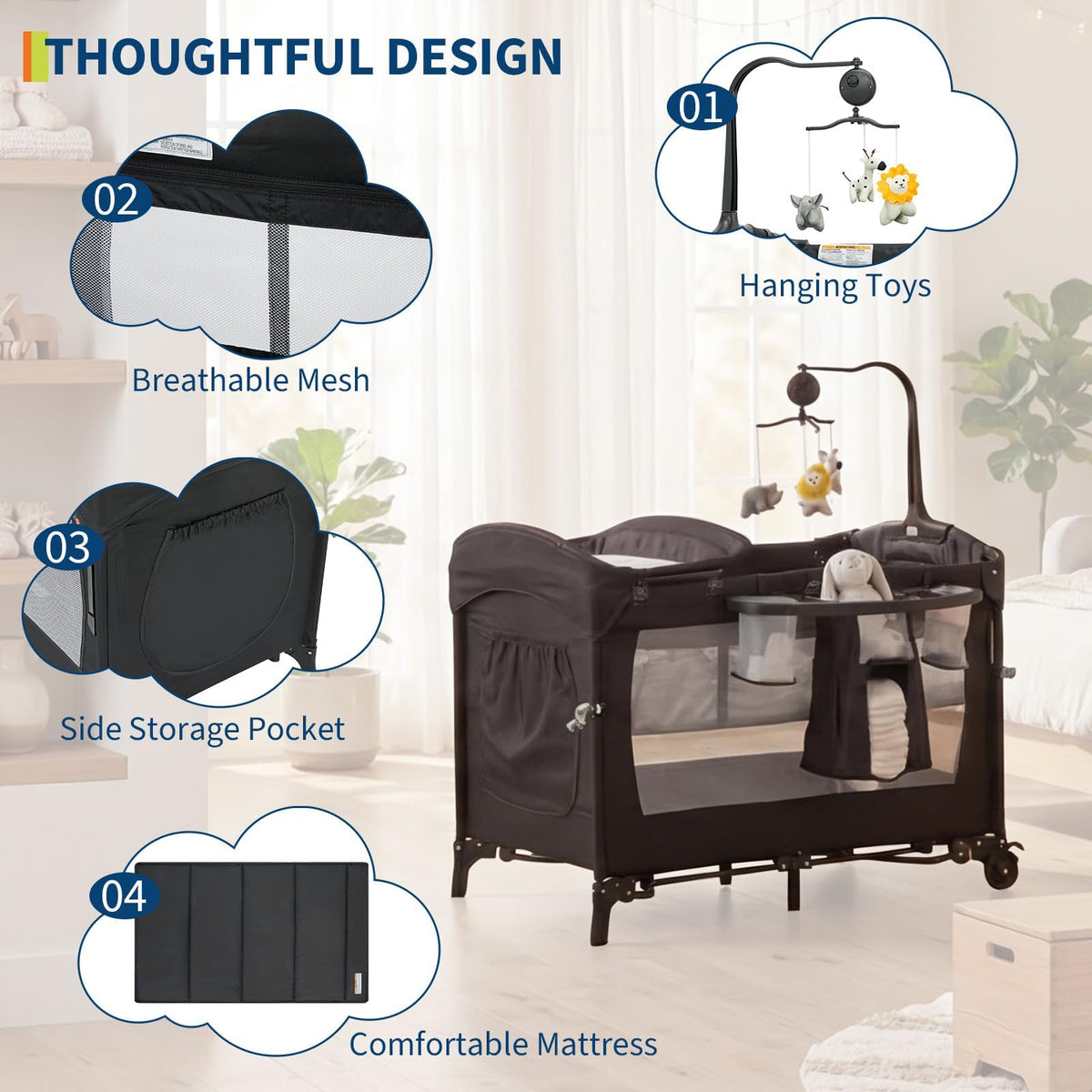 4 in 1 Baby Playard X464163