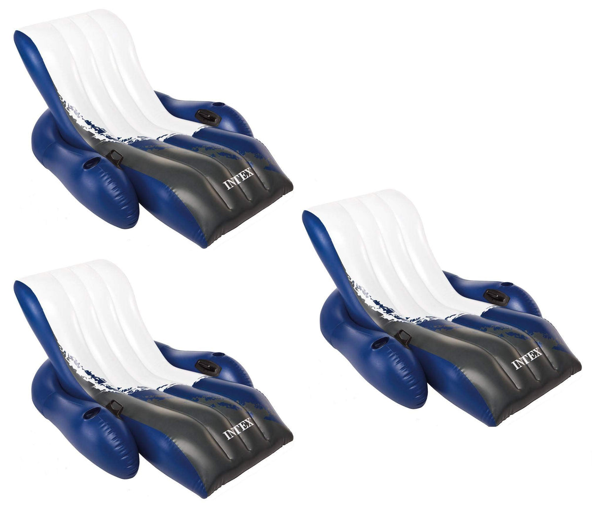Inflatable Pool Lounge Chair 3-Pack T88126