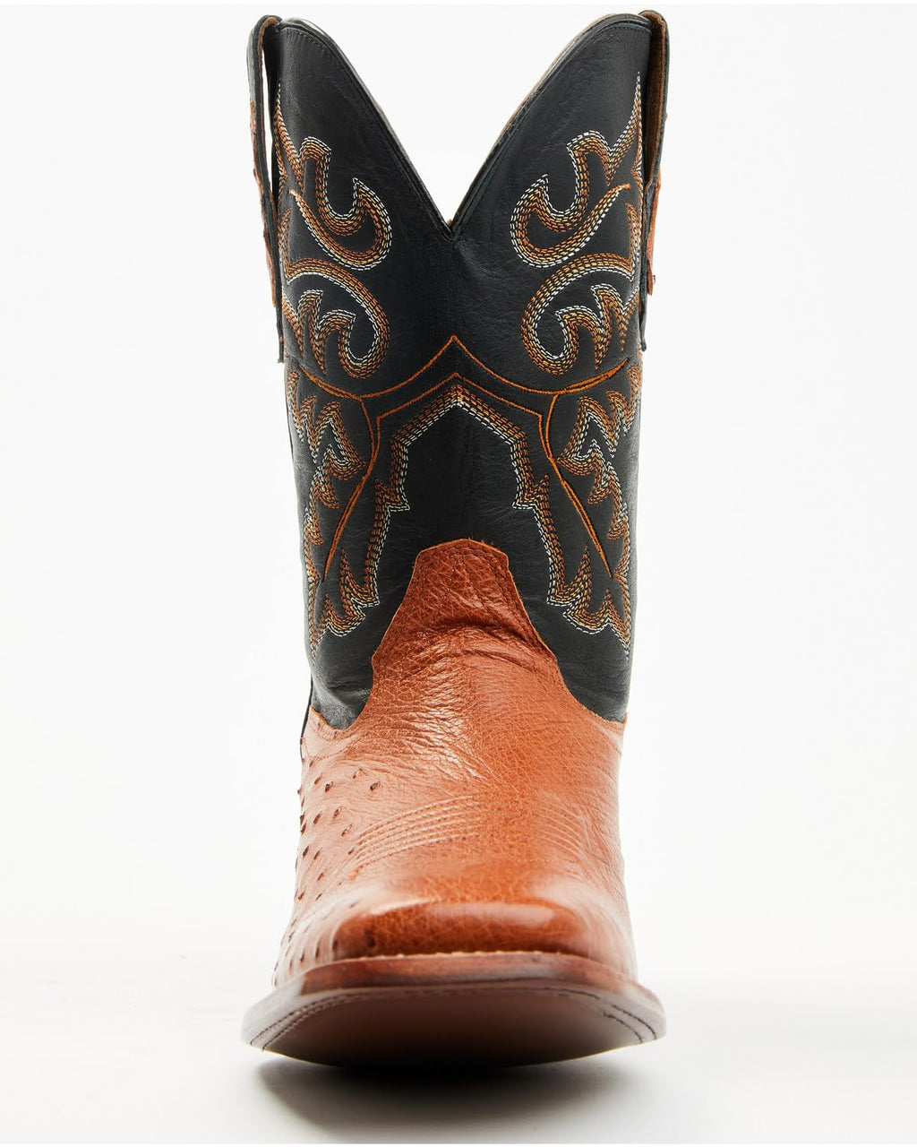 Ostrich Western Boot Broad Square Toe Z7832