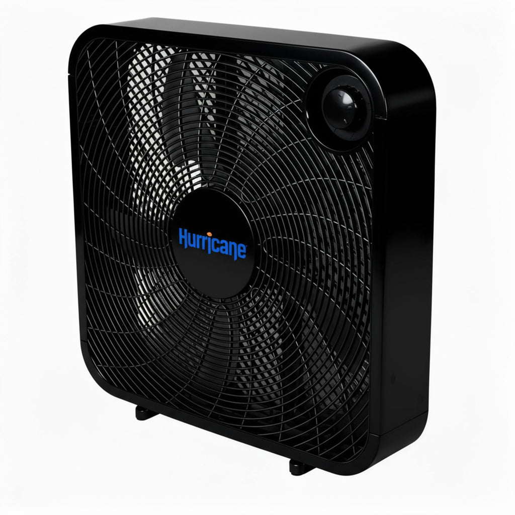 Black 3 Speed 20in Floor Box Fan O503360