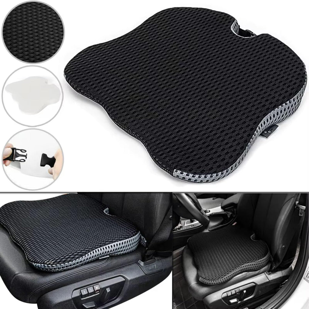 Memory Foam Car Seat Booster Cushion Grey U9203