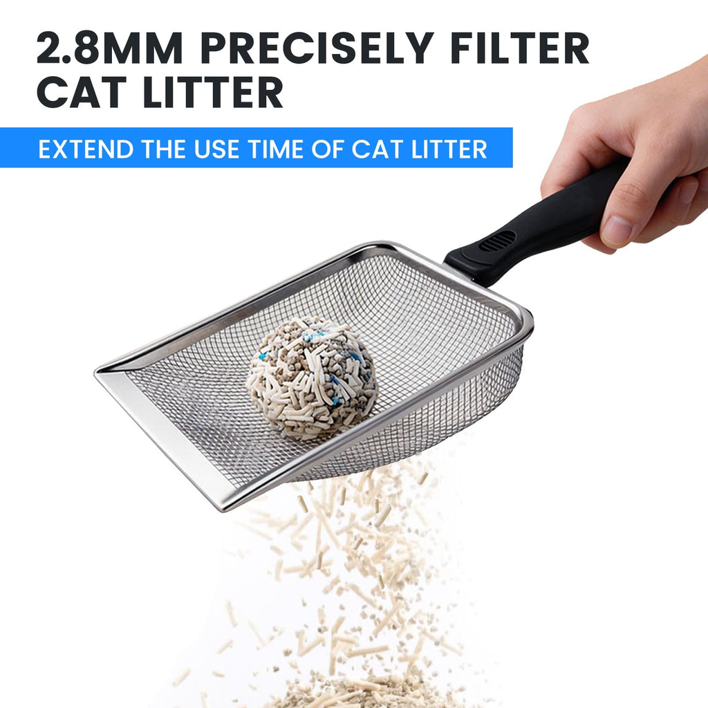 Stainless Steel Mesh Cat Litter Scoop 2.8mm Hole Z75801