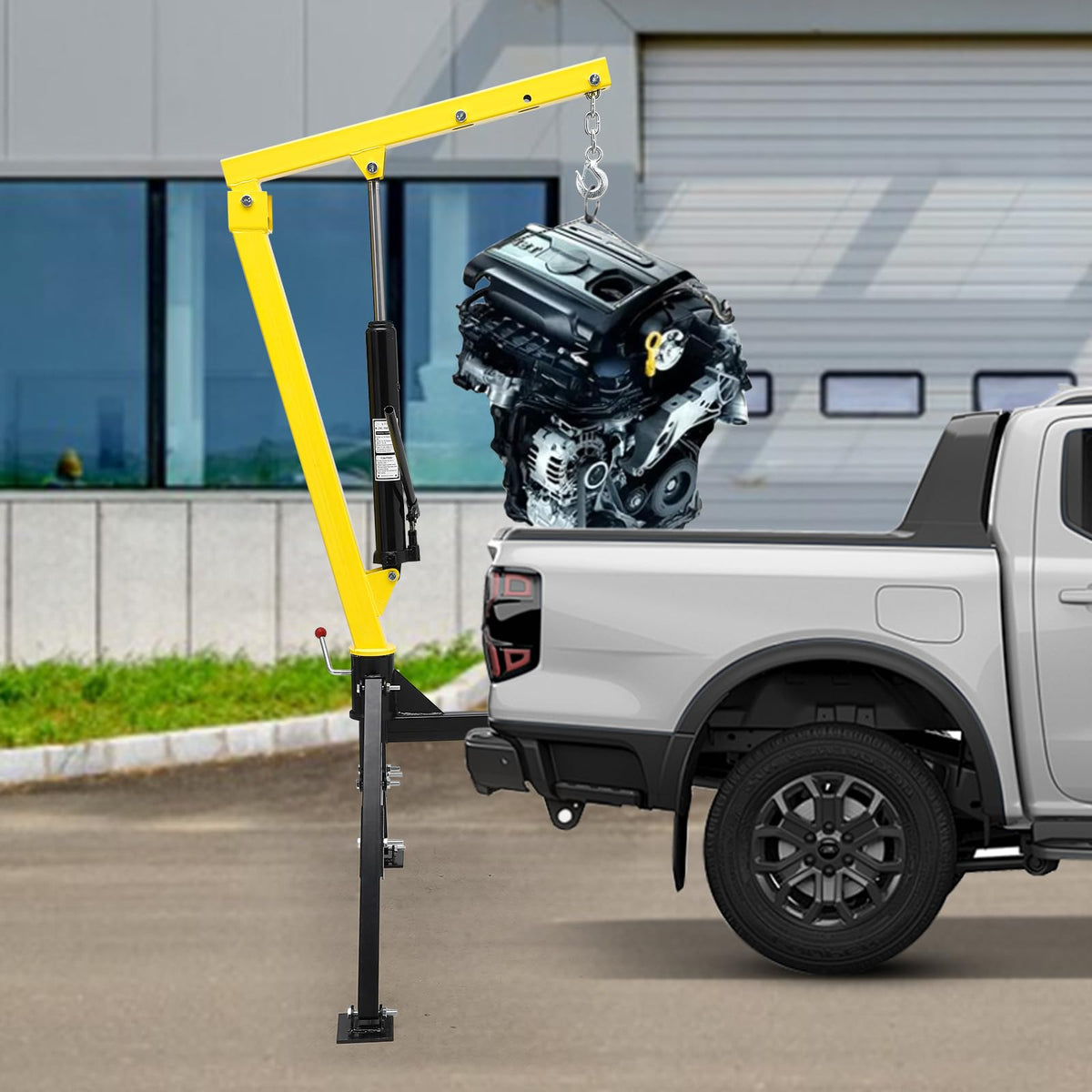 Hydraulic Swivel Hitch Mounted Truck Crane 1000 LBS Capacity G5757