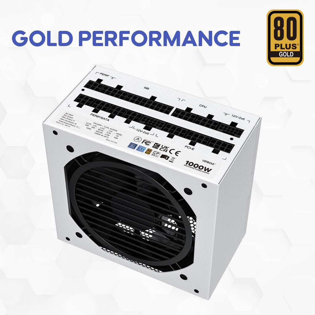 1000W White Power Supply M8018
