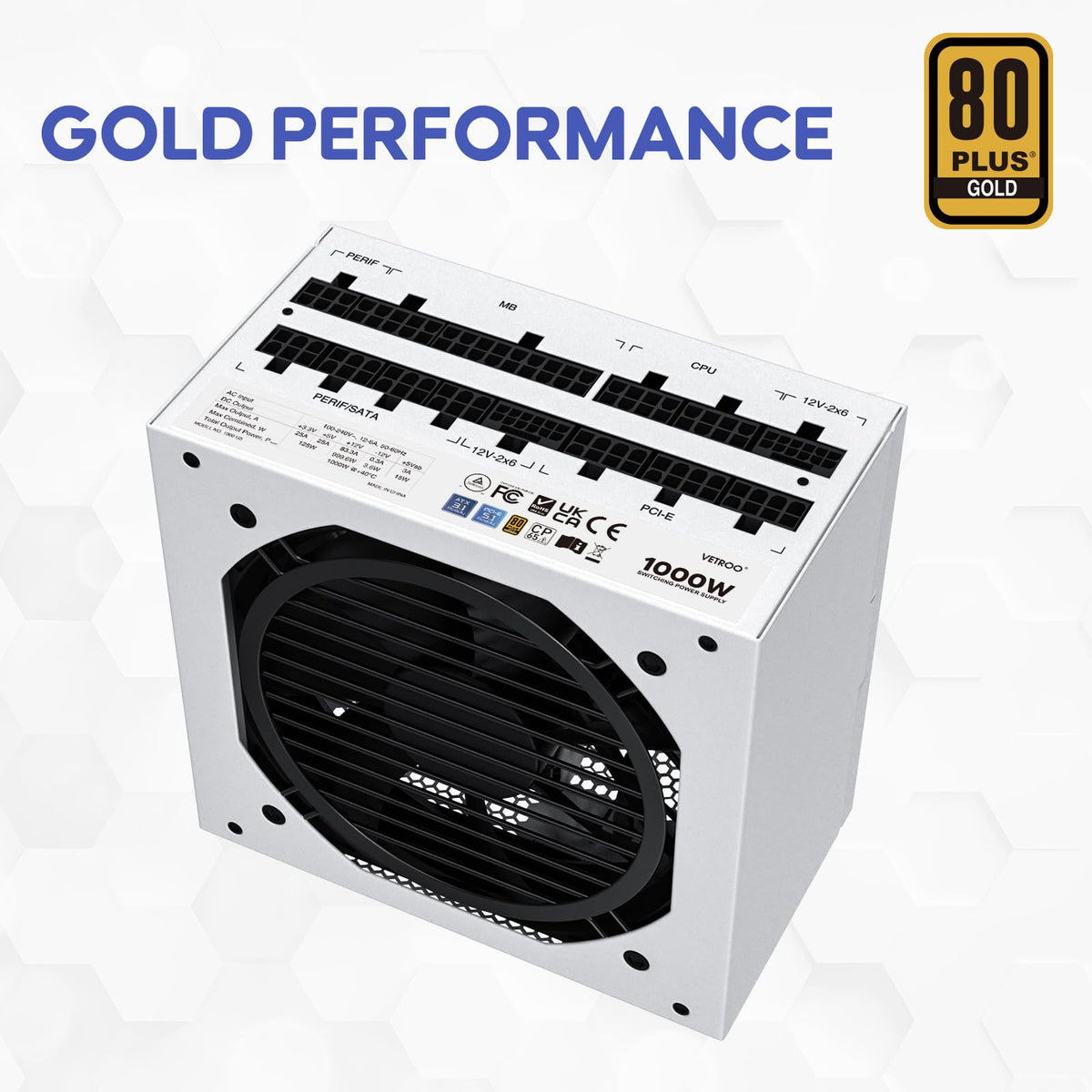 1000W White Power Supply M8018