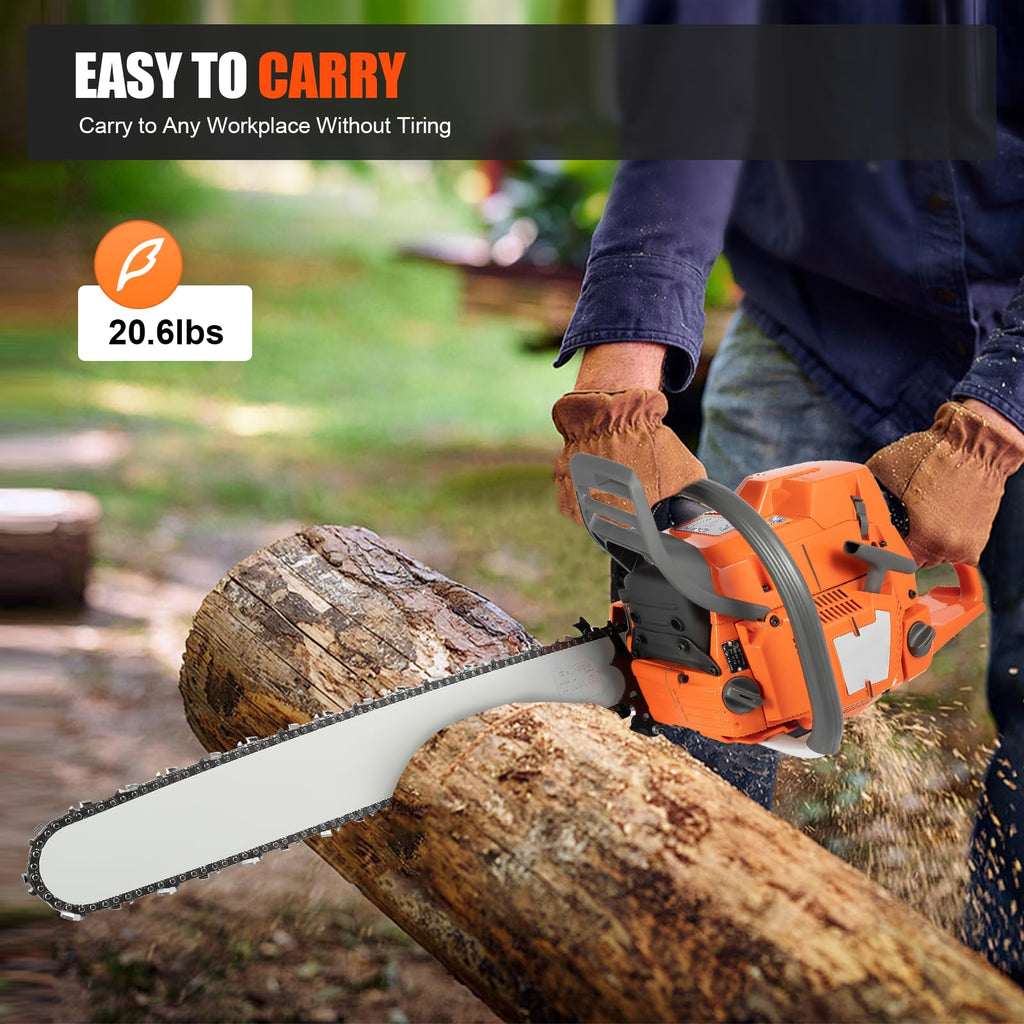 24'' 72CC 2-Stroke Gas Chainsaw S56104