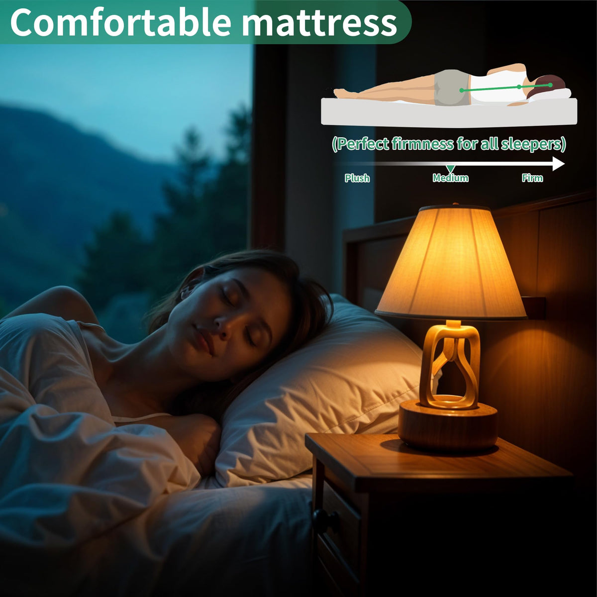 Folding Bed with Mattress, 5-Inch Memory Foam, 500lbs Capacity, Metal Frame T7881
