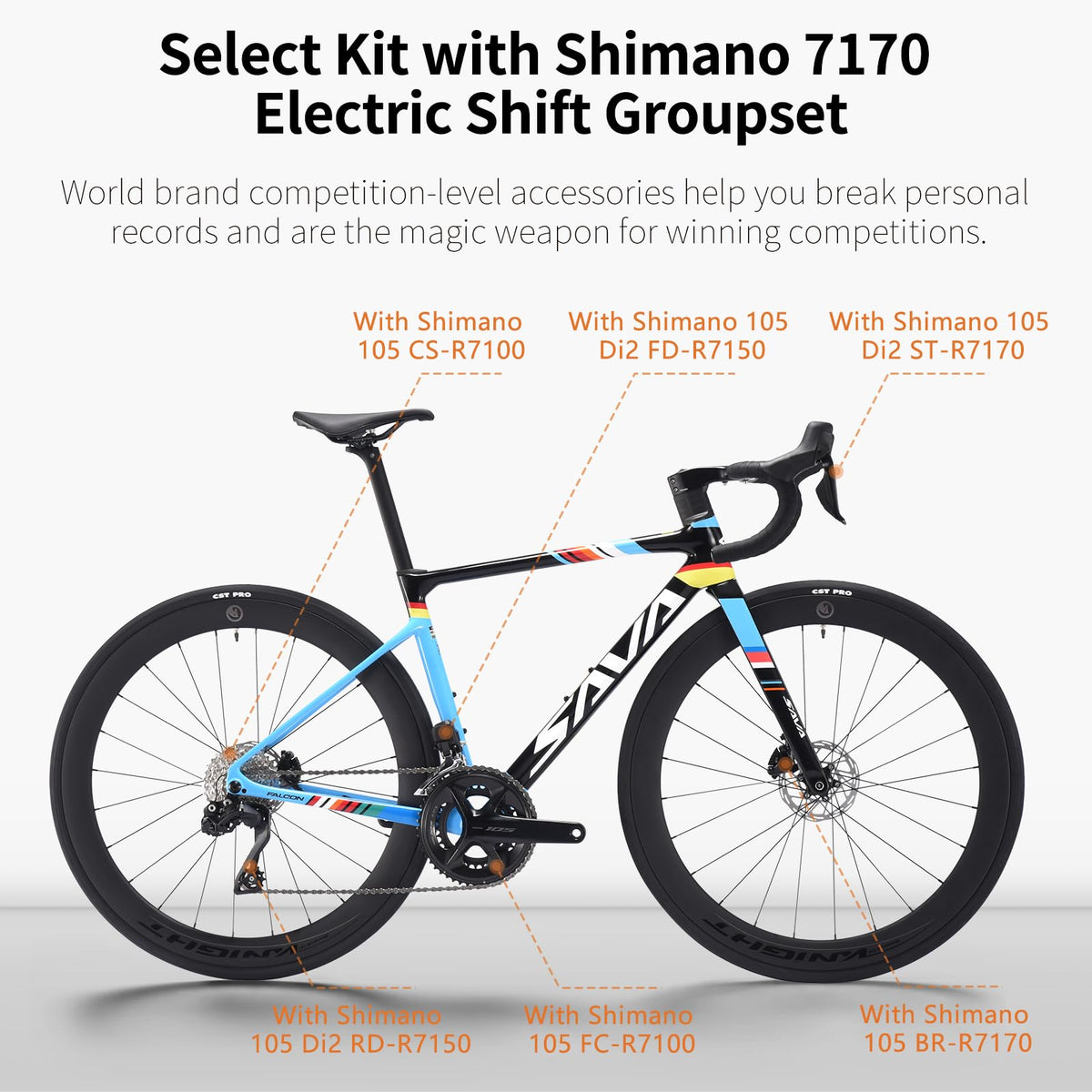 Carbon Road Bike 24-Speed Shifting Disc Brake B4415