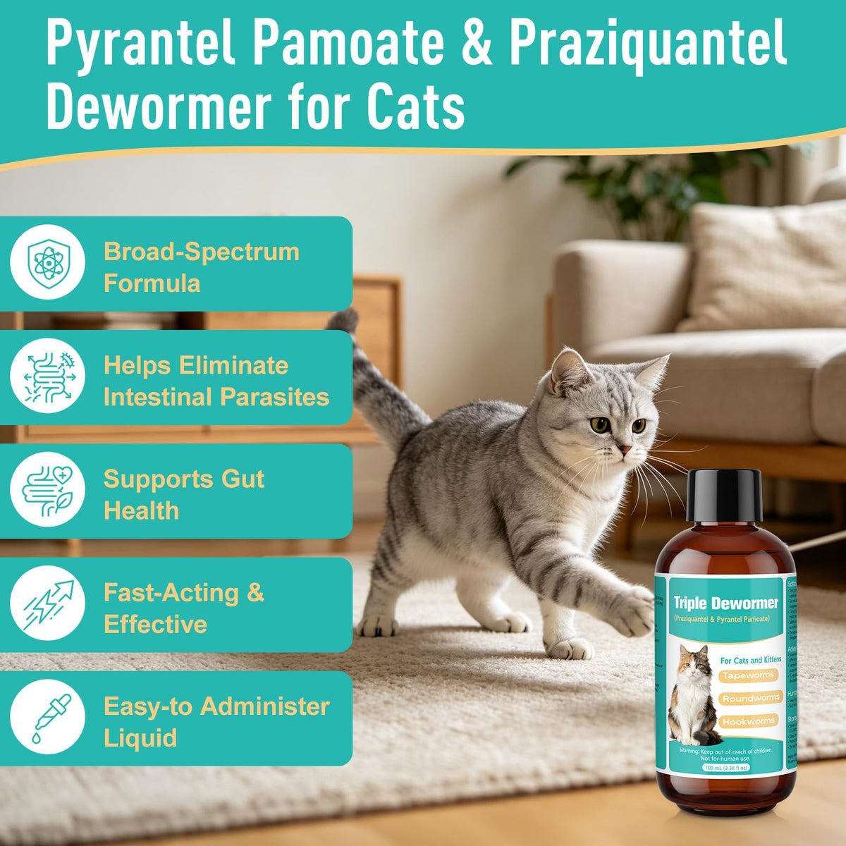 Cat Dewormer Liquid L86086