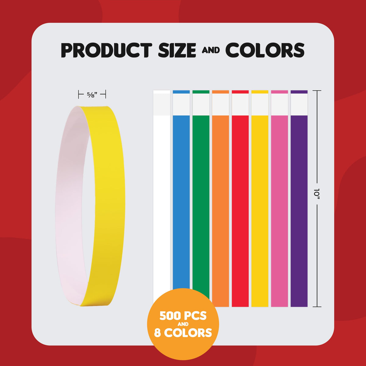 10 Inch 500 Count Waterproof Writable Pet ID Collars D549