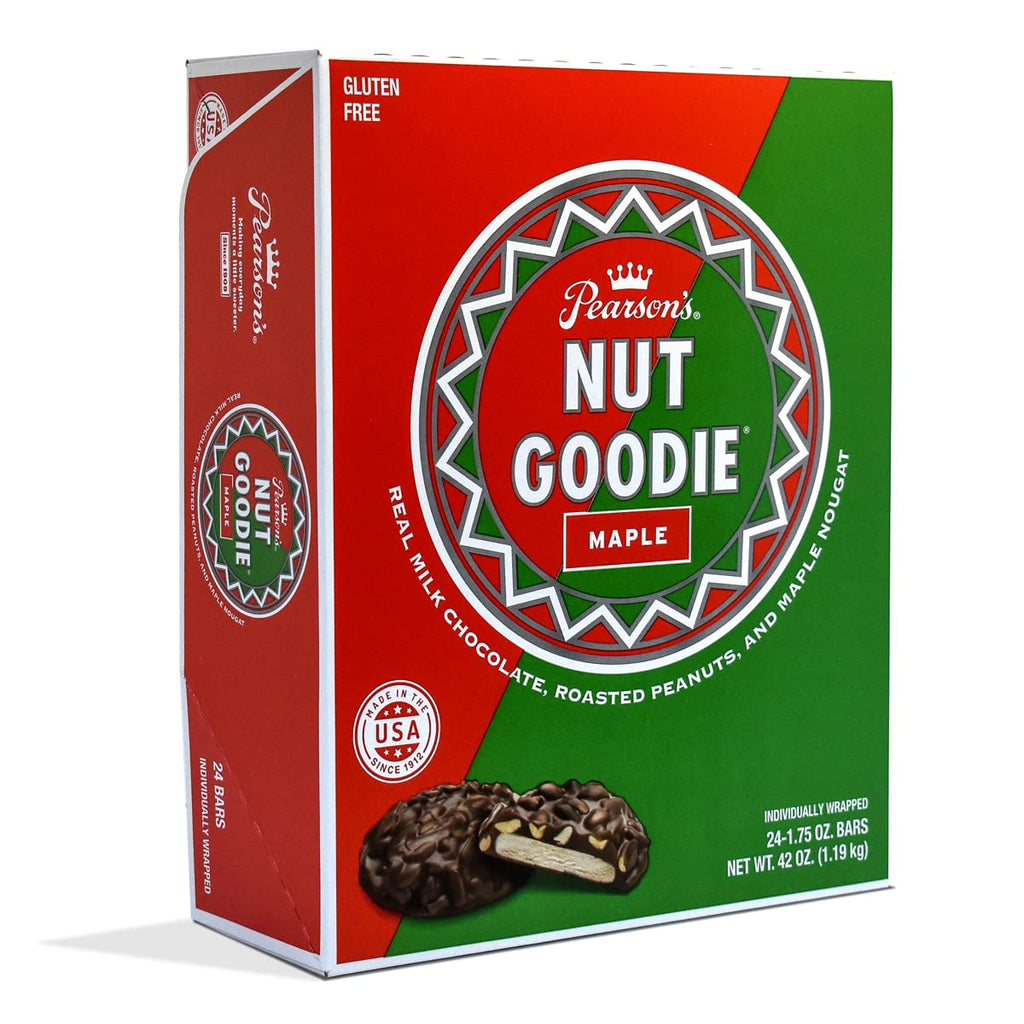 Roasted Peanuts Milk Chocolate Maple Nougat Cluster Bar Pack of 24 X571768