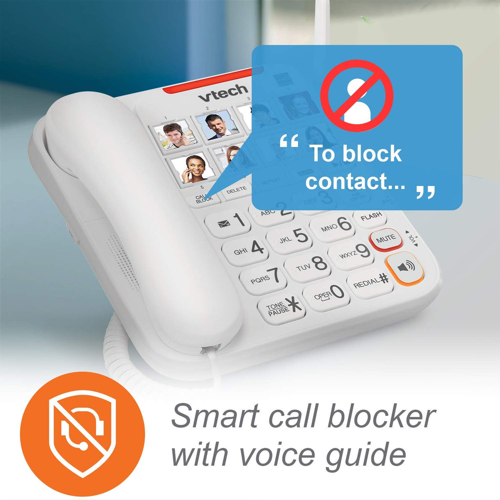 Corded/Cordless Phone System with Big Buttons and Large Display B235