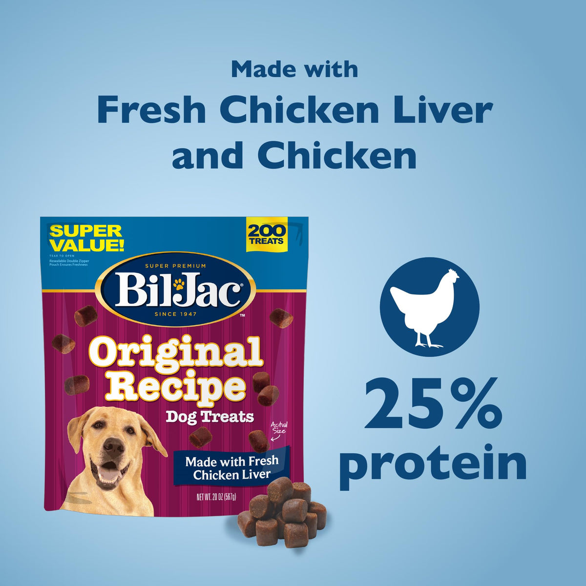 Chicken Liver Flavor Soft Training Dog Treats 20oz 3-Pack L2745