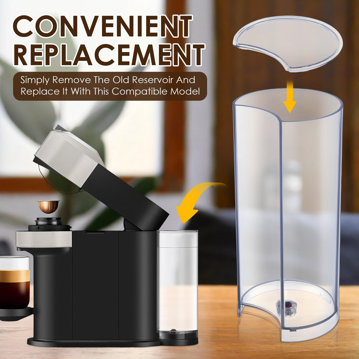 Coffee Machine Water Tank & Lid W1368
