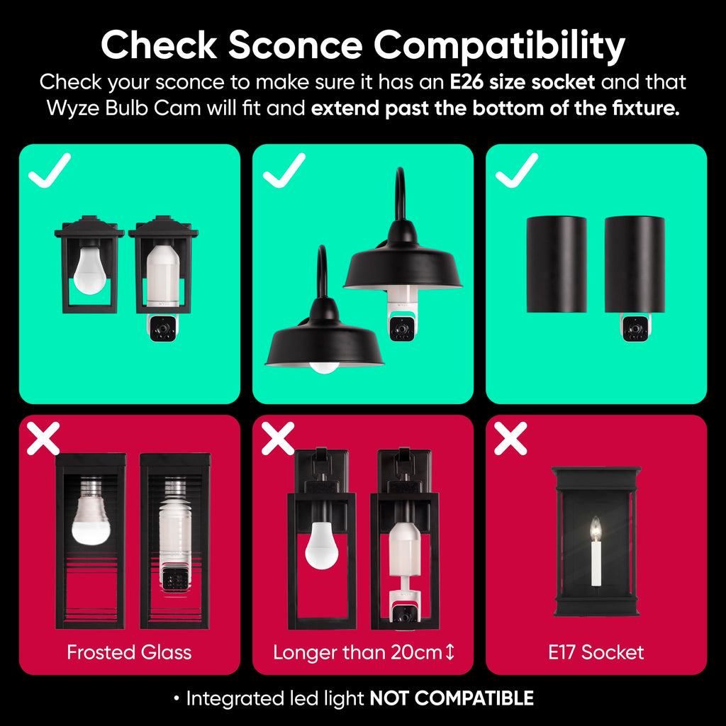 2K HD Smart Light Bulb Security Camera Q7878