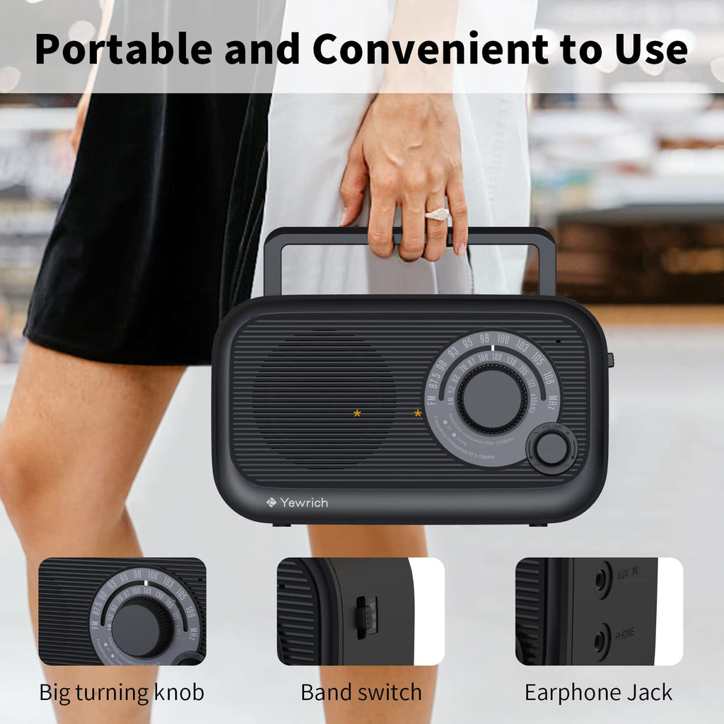 AM FM Radio with Bluetooth J501